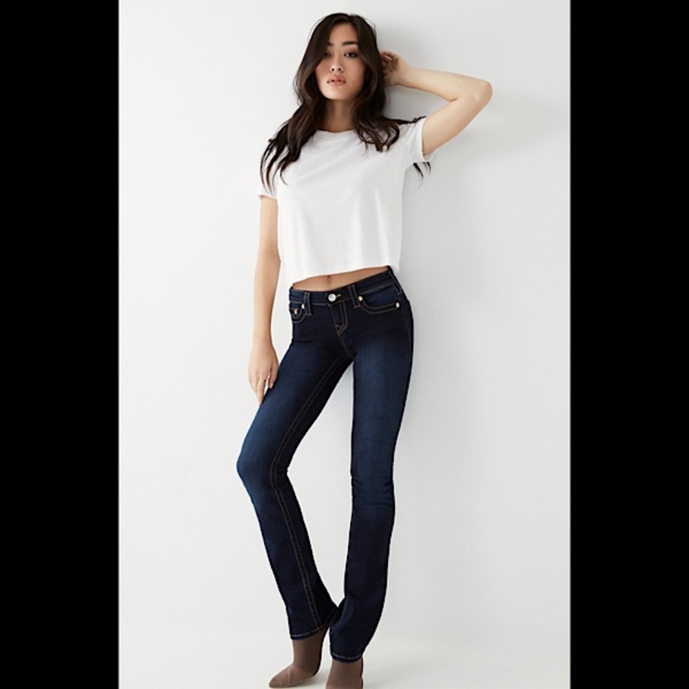 True Religion Minimal Abrasion Straight Jeans NWT